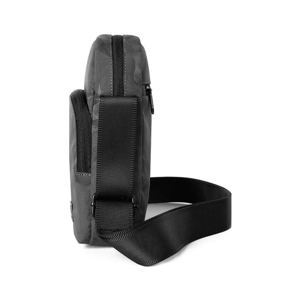 Wiwu Camou Crossbody Backpack With Charging Port - Black - Tashqila Wiwu Camou Crossbody Backpack With Charging Port - Black - Tashqila